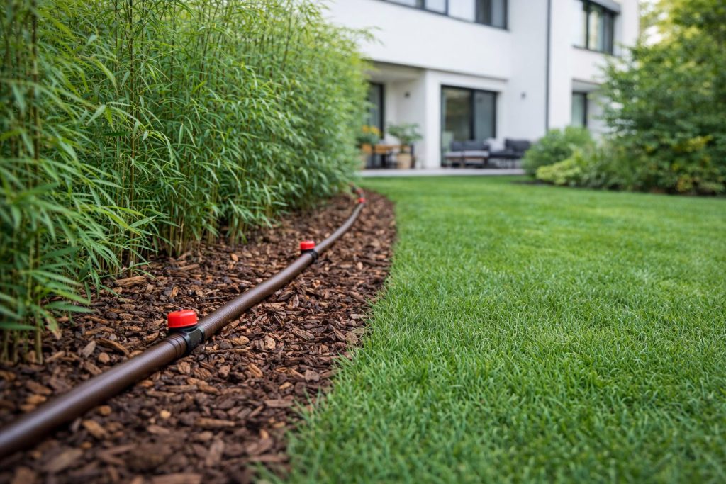 Pose arrosage automatique par paysagiste perols