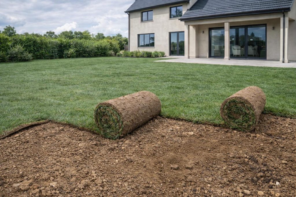Pose de gazon en plaque naturel La Grande-Motte par paysagiste